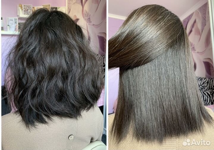 Кератиновое выпрямление/ботокс для волос