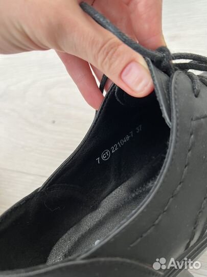 Полуботинки кожаные 37 размер
