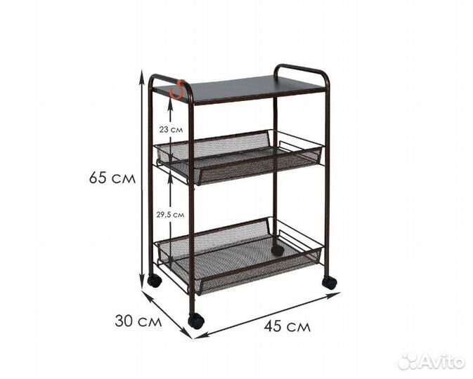 Этажерка на колесиках столик мастера