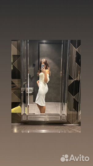 Белое платье Malina Fashion