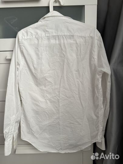 Белая рубашка мужская zara m