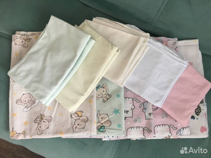 Пеленки детские фланелевые/бязь б/у