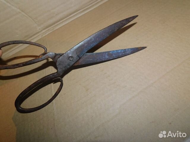 Старинные, кованные портняжные ножницы ри-нэп