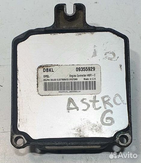 Блок управления двигателем Opel Astra G x16xel