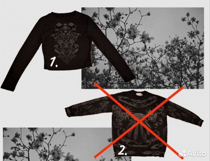 Кофта топ Винтаж гранж y2k готический рок альт эмо