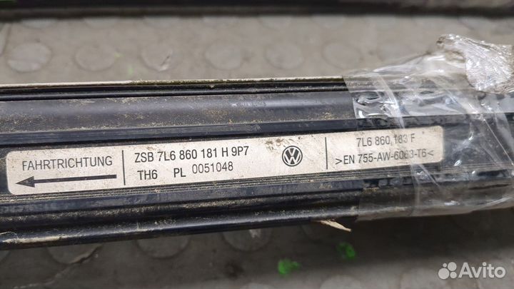 Рейлинги на крышу Volkswagen Touareg, 2008