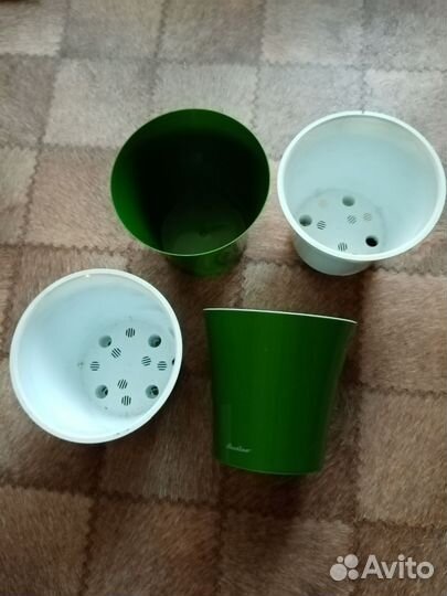 Горшки для цветов пластиковые