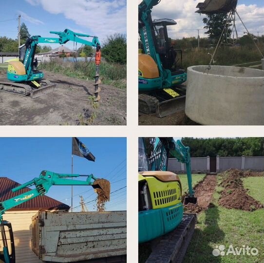 Услуги мини экскаватора ямобур