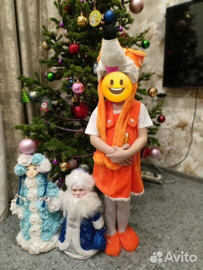 Новогодний костюм лисичка 92