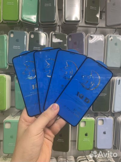 Защитные стекла 10D для iPhone X/Xs/11Pro