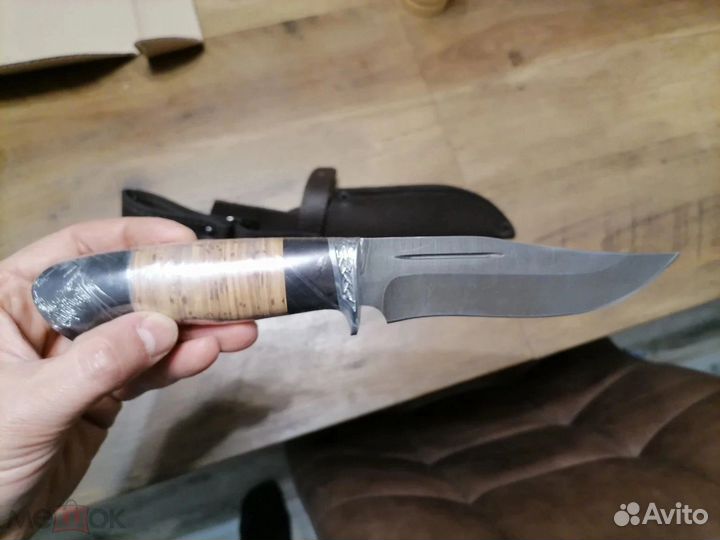 Нож новый Дамасская сталь нож/пила