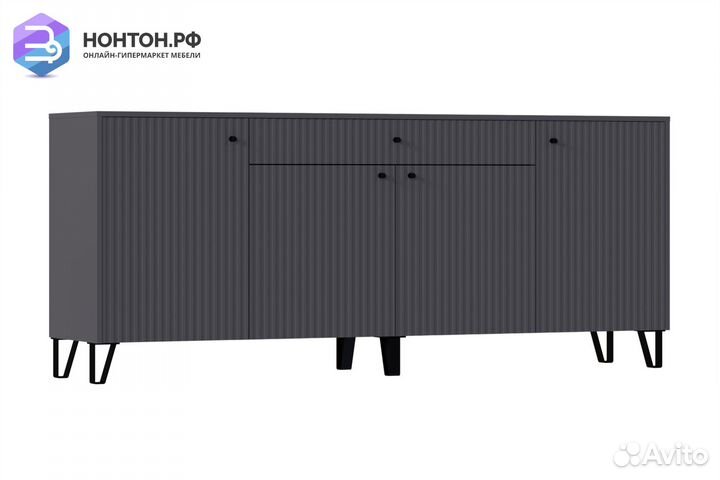 Комод Оливия графит / графит софт