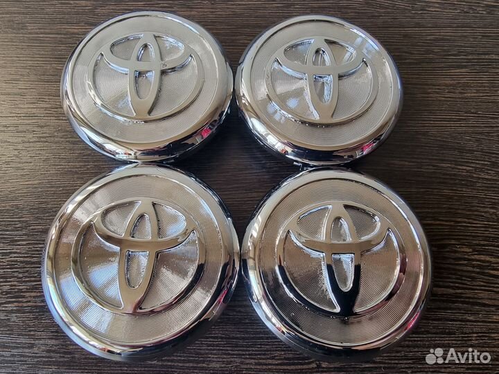 Колпачки на литые диски Toyota 63мм хром