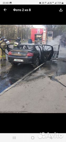 Peugeot 407 2.0 AT, 2006, битый, 212 000 км