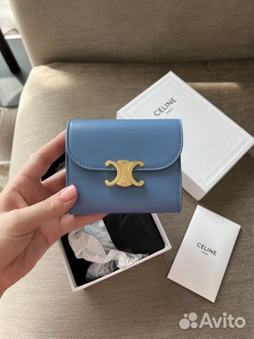 Кошелек Celine новый оригинал, цвет Azure купить в Москве | Личные вещи ...