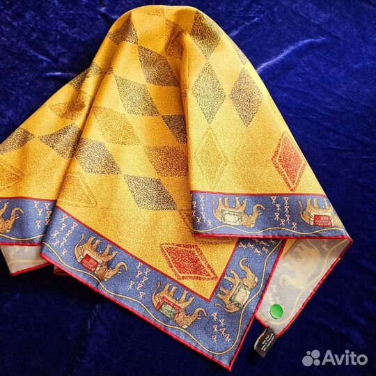 Шелковый платок Jim Thompson Тайский шелк Слоны