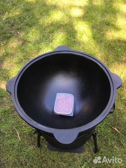 Печь под казан с дверцей