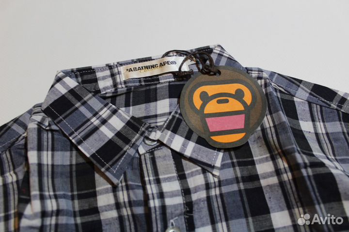 Рубашка A Bathing Ape Синий Р 48