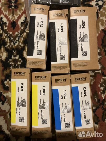 Оригинальные картриджи для плоттера Epson