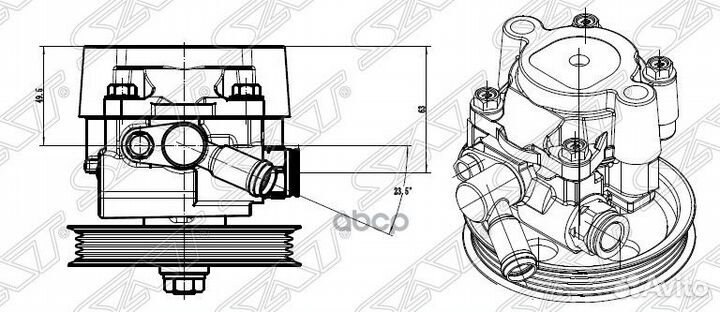 Насос гур toyota harrier MCU35/lexus RX300 03-0