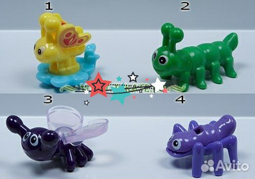 Насекомые, пружинки, экраны, волчки, запускалки