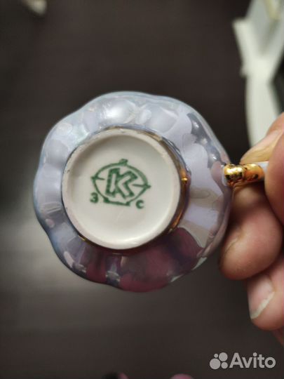 Кофейный сервиз СССР перламутровый