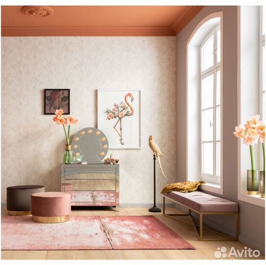 Картина в рамке мультиколор Flamingo