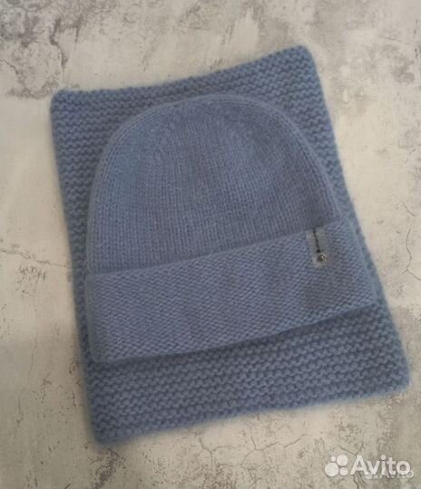 Комплект шапка и снуд женский