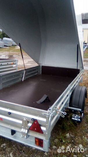 Прицеп мзса 817705.022 с пластиковой крышкой