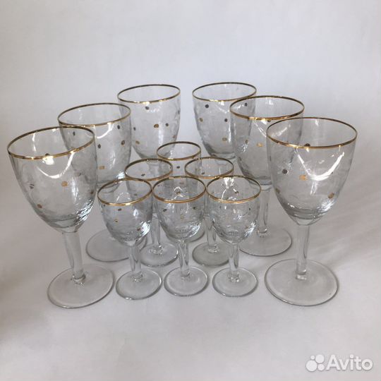 Хрусталь с позолотой СССР