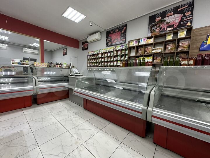 Мясной магазин с оборудованием, 77 м2