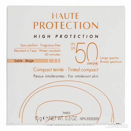 Avene пудра кремовая spf 50