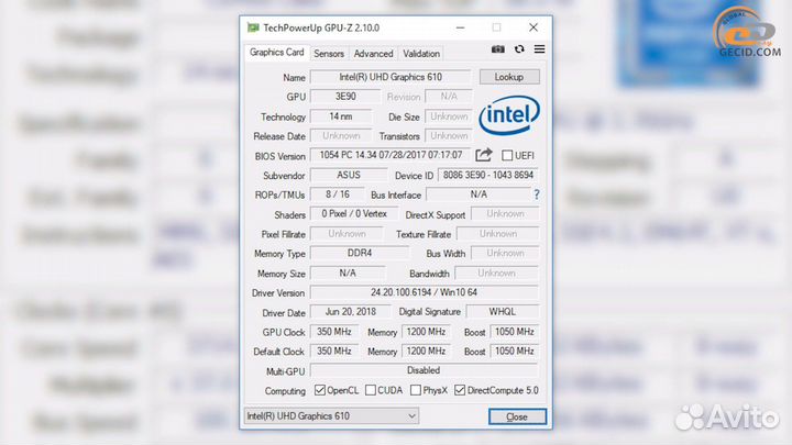 Процессор Intel Pentium Gold G5400 3.7 GHz