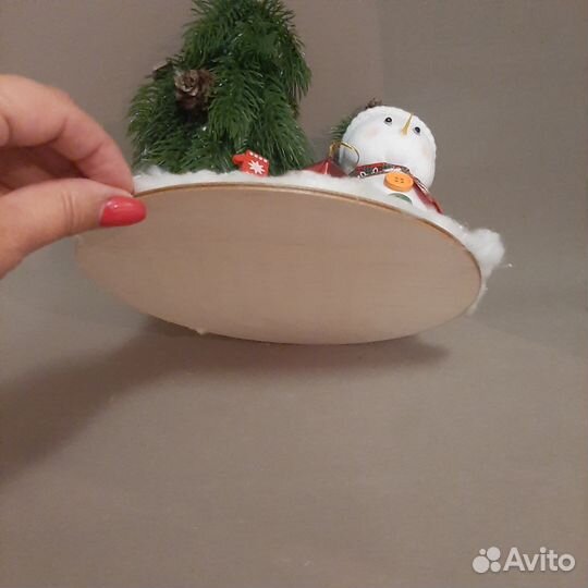 Поделки новогодние, снеговик, елка