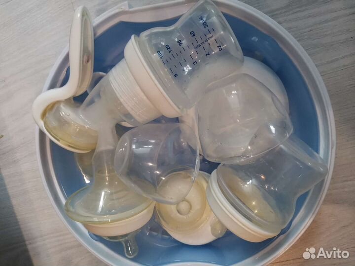 Стерилизатор Авент, бутылочки, молокоотсос Chicco