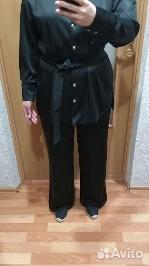 Костюм в пижамном стиле