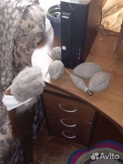 Делаю пряжу из шерсти заказчика