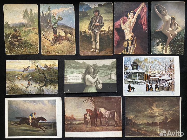 Открытки Начало прошлого века Искусство Вожди