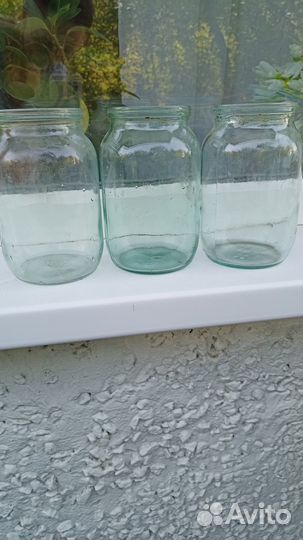 Банки стеклянные 0,8 л, 1л, 2л