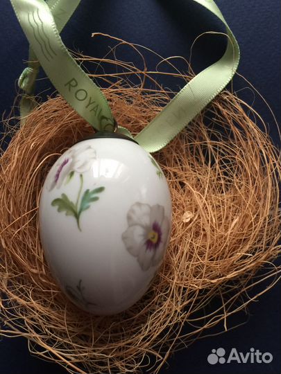 Фарфоровые пасхальные яйца Royal Copenhagen Дания