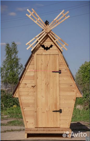 Дачный туалет деревянный BAG341