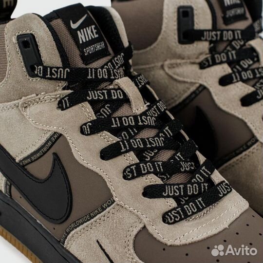 Кроссовки Nike Air Force 1 Mid L.Grey / D.Grey