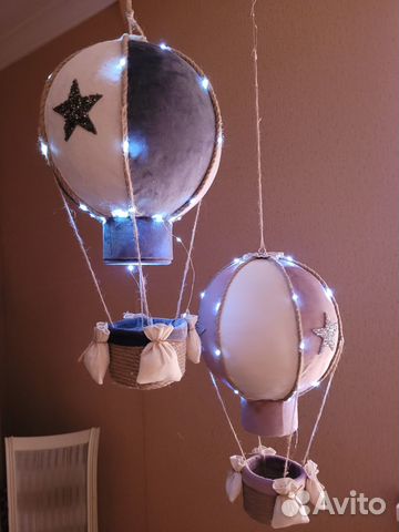 Воздушный шар с корзиной