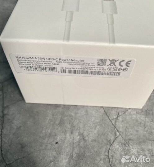 Комплект быстрой зарядки iPhone 35W новые