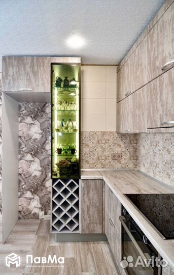 Кухонные гарнитуры Лофт в глянце 34