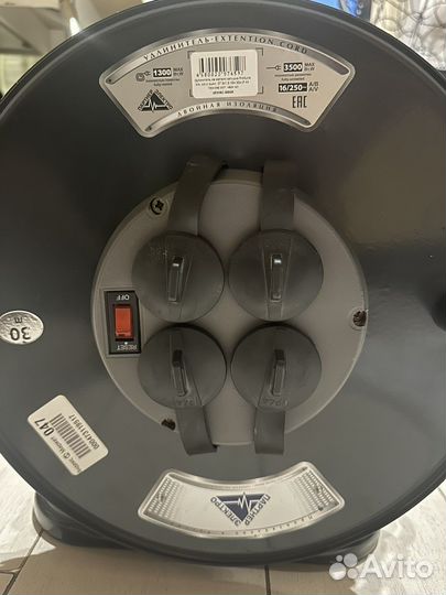 Удлинитель на катушке 30м