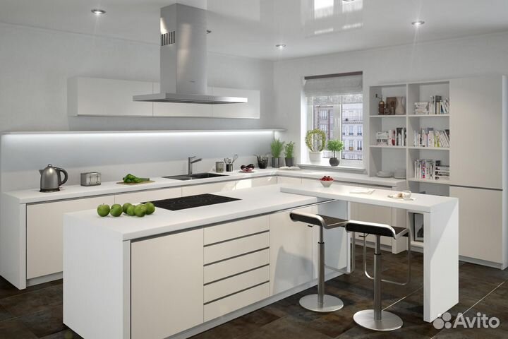 Столешница для кухни 1210/Br Бриллиант бел.3 метра