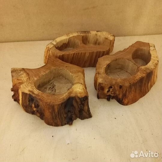 Форма из дерева для подсвечник