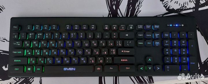 Игровая клавиатура sven с подсветкой