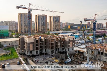 Ход строительства ЖК «Барбарис» 3 квартал 2022